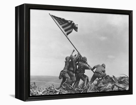 Iwo Jima Flag Raising-Joe Rosenthal-Framed Premier Image Canvas