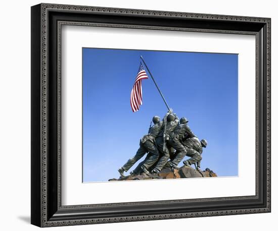 Iwo Jima Memorial, Arlington, Virginia, USA-Charles Gurche-Framed Photographic Print