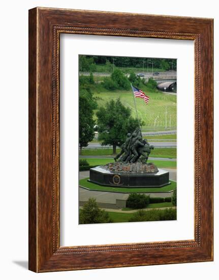 Iwo Jima Memorial in Washington Dc on Flag Day-null-Framed Photographic Print