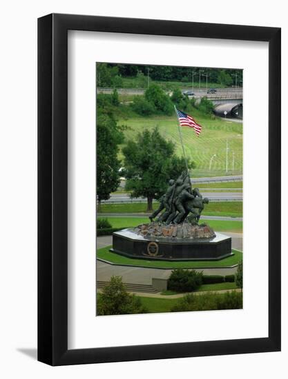 Iwo Jima Memorial in Washington Dc on Flag Day-null-Framed Photographic Print