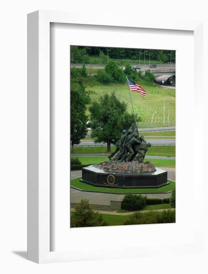 Iwo Jima Memorial in Washington Dc on Flag Day-null-Framed Photographic Print