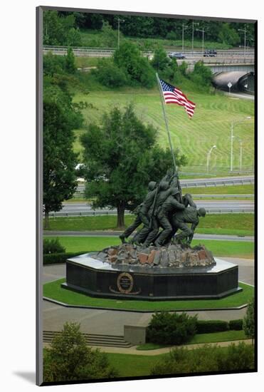 Iwo Jima Memorial in Washington Dc on Flag Day-null-Mounted Photographic Print