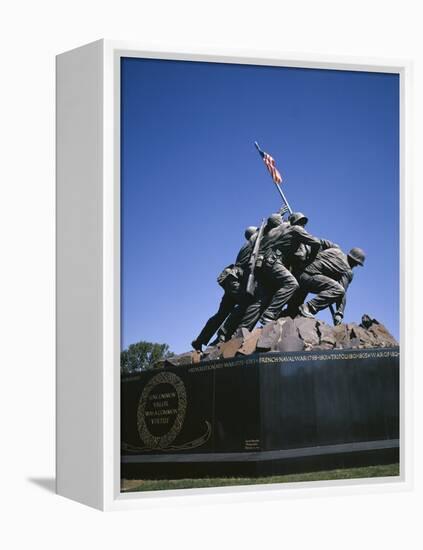 Iwo Jima War Memorial to the U.S. Marine Corps, Second World War, Arlington, USA-Geoff Renner-Framed Premier Image Canvas