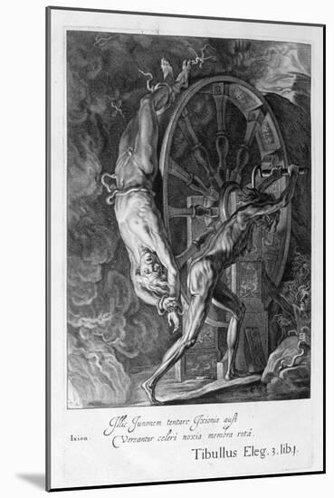 Ixion in Tartarus on the Wheel, 1655-Michel de Marolles-Mounted Giclee Print