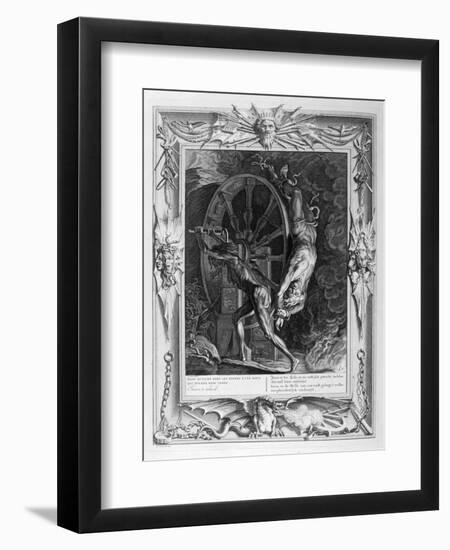 Ixion in Tartarus on the Wheel, 1733-Bernard Picart-Framed Giclee Print