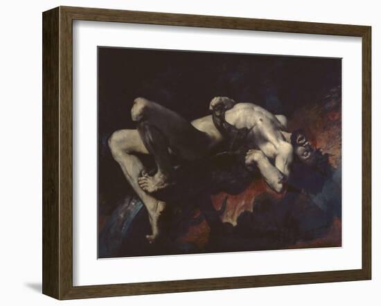 Ixion pr?pit?ans les Enfers-Jules Delaunay-Framed Giclee Print