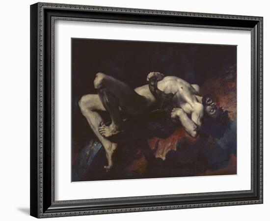 Ixion pr?pit?ans les Enfers-Jules Delaunay-Framed Giclee Print