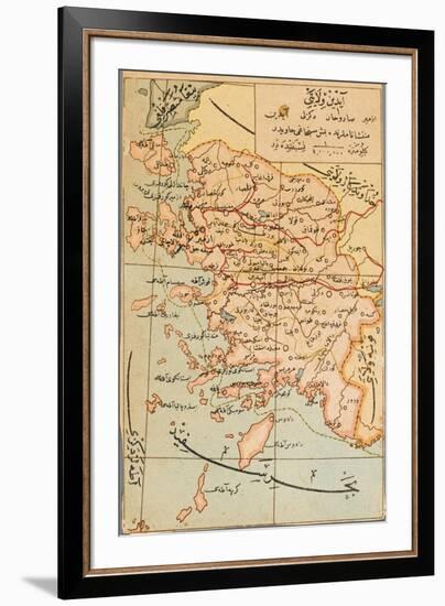 Izmir Region of Turkey - Map-null-Framed Photographic Print