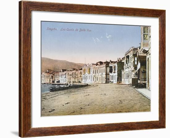 Izmir (Smyrna), Turkey - View of the Quay-null-Framed Photographic Print