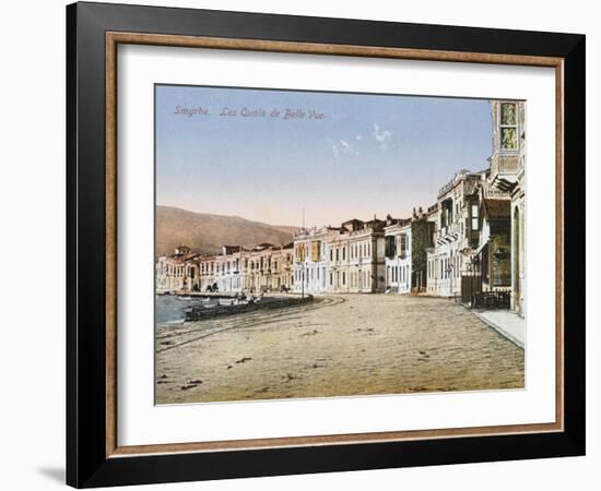 Izmir (Smyrna), Turkey - View of the Quay-null-Framed Photographic Print