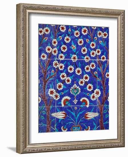 Iznik Tiles in Topkapi Palace, Istanbul, Turkey, Europe-Godong-Framed Photographic Print