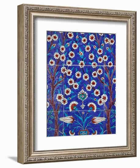 Iznik Tiles in Topkapi Palace, Istanbul, Turkey, Europe-Godong-Framed Photographic Print