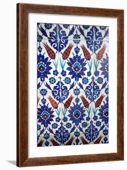 Iznik Tiles, Rustem Pasha Mosque, Istanbul, Turkey-null-Framed Photographic Print