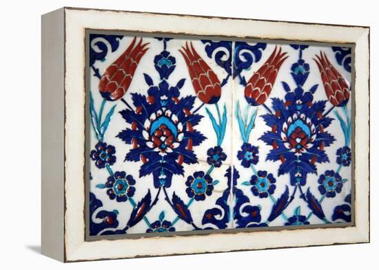 Iznik Tiles, Rustem Pasha Mosque, Istanbul, Turkey-null-Framed Premier Image Canvas