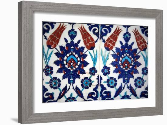 Iznik Tiles, Rustem Pasha Mosque, Istanbul, Turkey-null-Framed Photographic Print