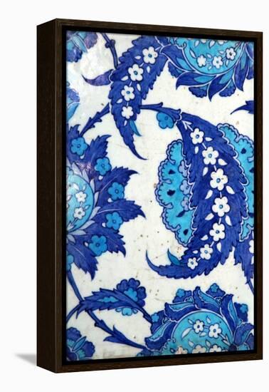 Iznik Tiles, Rustem Pasha Mosque, Istanbul, Turkey-null-Framed Premier Image Canvas