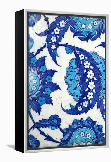 Iznik Tiles, Rustem Pasha Mosque, Istanbul, Turkey-null-Framed Premier Image Canvas