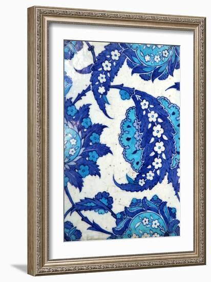 Iznik Tiles, Rustem Pasha Mosque, Istanbul, Turkey-null-Framed Photographic Print