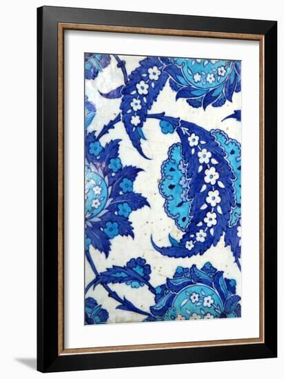 Iznik Tiles, Rustem Pasha Mosque, Istanbul, Turkey-null-Framed Photographic Print