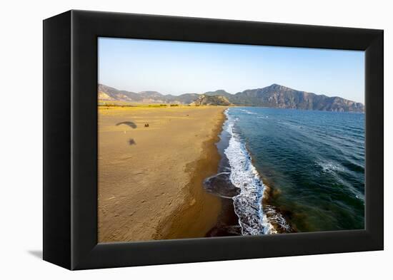 Iztuzu Beach, Dalyan, Koycegiz, Mugla, Turkey.-Ali Kabas-Framed Premier Image Canvas