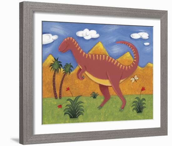 Izzy the Iguanodon-Sophie Harding-Framed Giclee Print