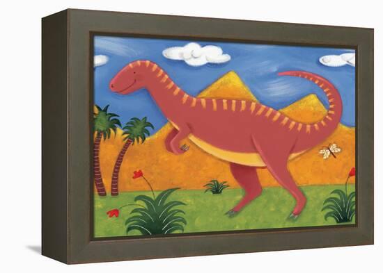 Izzy the Iguanodon-Sophie Harding-Framed Stretched Canvas