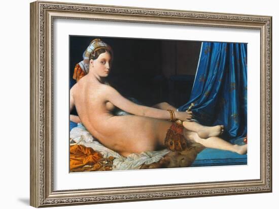 J.A.D. Ingres: Odalisque-Jean-Auguste-Dominique Ingres-Framed Giclee Print