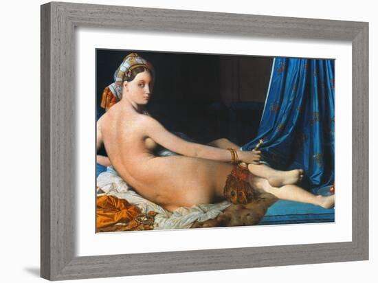 J.A.D. Ingres: Odalisque-Jean-Auguste-Dominique Ingres-Framed Giclee Print