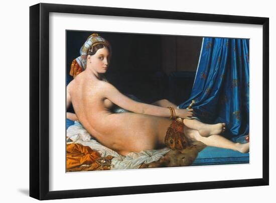 J.A.D. Ingres: Odalisque-Jean-Auguste-Dominique Ingres-Framed Giclee Print