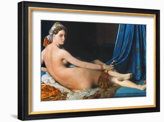 J.A.D. Ingres: Odalisque-Jean-Auguste-Dominique Ingres-Framed Giclee Print