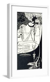 J"Ai Baise Ta Bouche, Jokanaan, Illustration from "Salome" by Oscar Wilde, Pub. 1894-Aubrey Beardsley-Framed Giclee Print