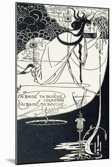 J"Ai Baise Ta Bouche, Jokanaan, Illustration from "Salome" by Oscar Wilde, Pub. 1894-Aubrey Beardsley-Mounted Giclee Print