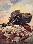 A First World War Tank-J. Allen Shuffrey-Framed Premier Image Canvas