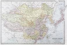 Map of the Chinese Empire 1871-J Bartholomew-Photographic Print