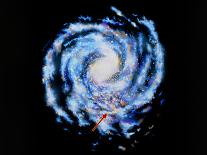 Artwork Showing Our Galaxy the Milky Way-J. Baum and N. Henbest-Framed Photographic Print