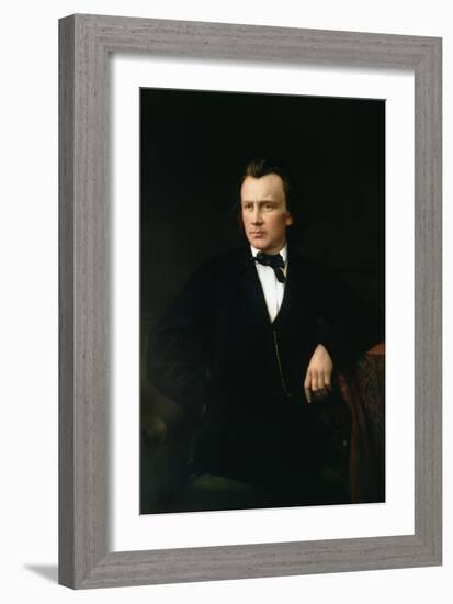 J. Brahms, circa 1860-Karl Von Jagemann-Framed Giclee Print