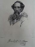 Charles Dickens, after a Photograph by John Watkins, Late 1850S-J. Brown-Giclee Print