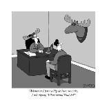 "One no-trump. Oh, please, God, no Trump." - New Yorker Cartoon-J.C. Duffy-Framed Premium Giclee Print