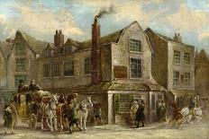 Stage Coach Outside a Tavern, Bath 1819-J.C. Maggs-Framed Giclee Print