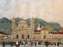 The Plaza de Bolivar, Bogota, 1837-J. Castillo-Framed Premier Image Canvas