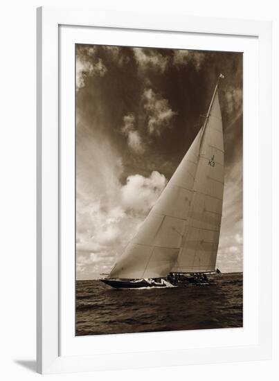 J-Class K3 Yacht-Ben Wood-Framed Giclee Print