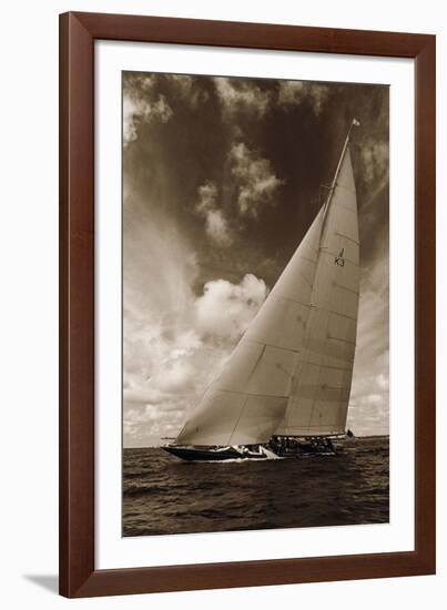 J-Class K3 Yacht-Ben Wood-Framed Giclee Print