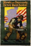 Rivets are Bayonets, Drive Them Home! Poster-J.E. Sheridan-Framed Premier Image Canvas