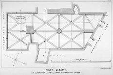 Plan of the Groining for St Michael's Crypt, Aldgate Street, London, C1830-J Emslie & Sons-Giclee Print