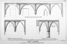 Sectional Views of St Michael's Crypt, Aldgate Street, London, C1830-J Emslie & Sons-Framed Giclee Print