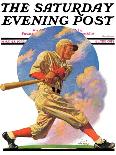 "Baseball Batter," Saturday Evening Post Cover, May 28, 1932-J.F. Kernan-Giclee Print