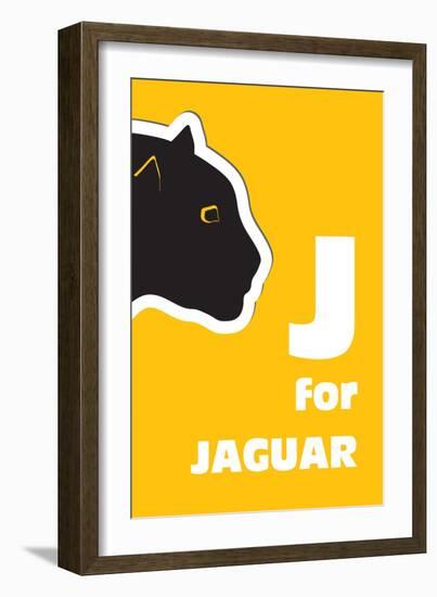 J For The Jaguar, An Animal Alphabet For The Kids-Elizabeta Lexa-Framed Art Print