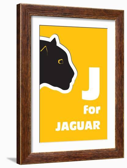 J For The Jaguar, An Animal Alphabet For The Kids-Elizabeta Lexa-Framed Art Print