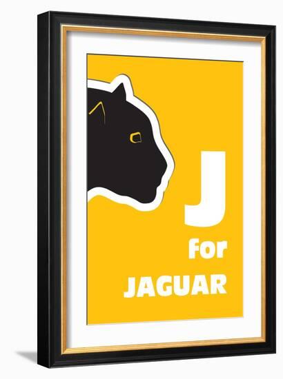 J For The Jaguar, An Animal Alphabet For The Kids-Elizabeta Lexa-Framed Art Print