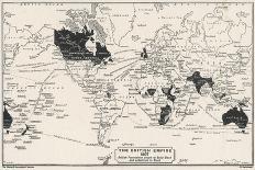 Map of the World Showing British Empire Possessions-J.g. Bartholomew-Mounted Art Print